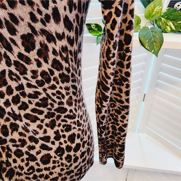 APT 9 CASHMERE BROWN/BLACK LONG SLEEVE BUTTON DOWN SWEATER SIZE SMALL - Picture 4 of 7